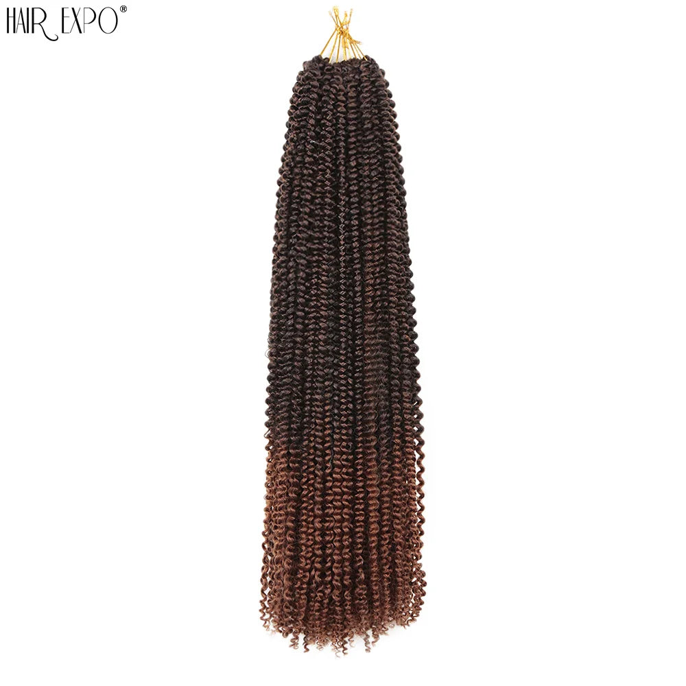 Crochet hair extensions single strand, long dark brown curly crochet texture