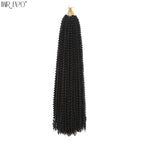 Crochet hair extensions single strand, long black curly crochet texture