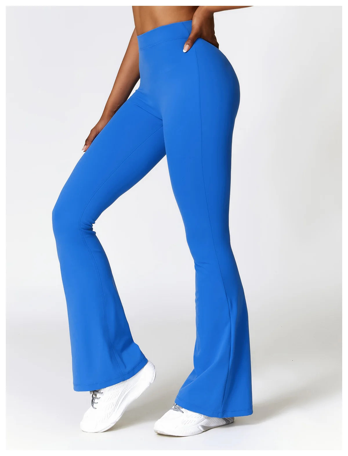 High Waist Flare Leggings — Nylon & Spandex