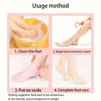 Silicone Moisturising Foot Socks — 2 Pack, Dry & Cracked Heel Care