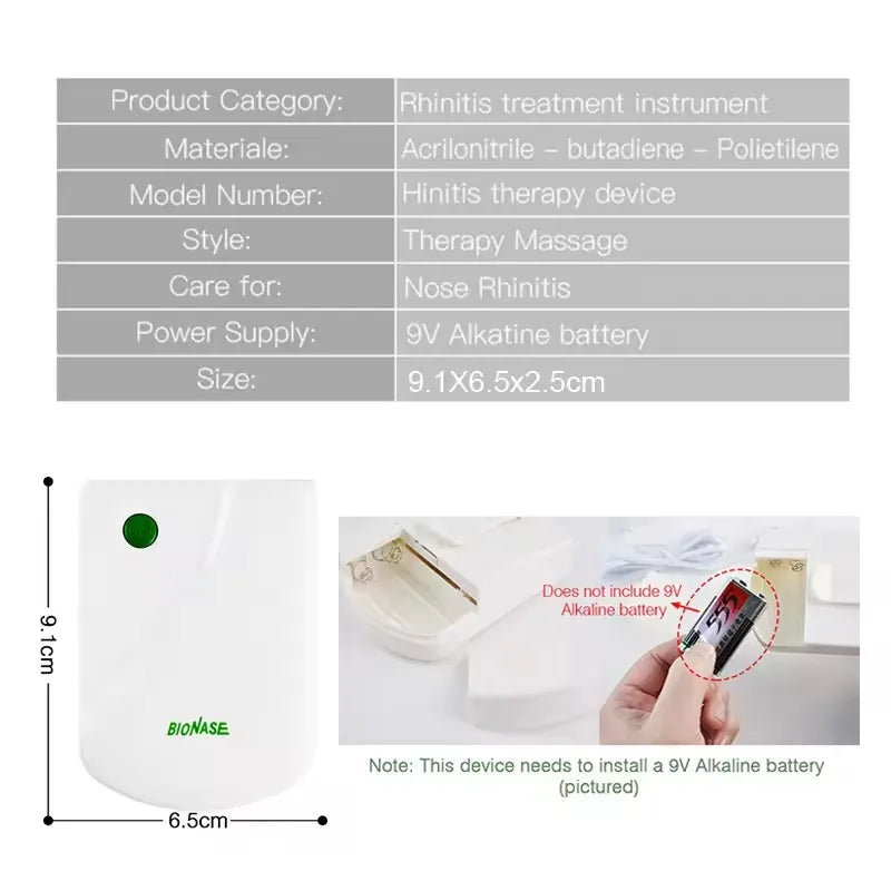 BioNase Laser Therapy Nose Massager — Rhinitis & Hay Fever Relief Device