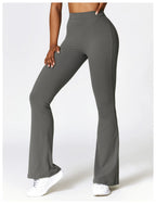 High Waist Flare Leggings — Nylon & Spandex