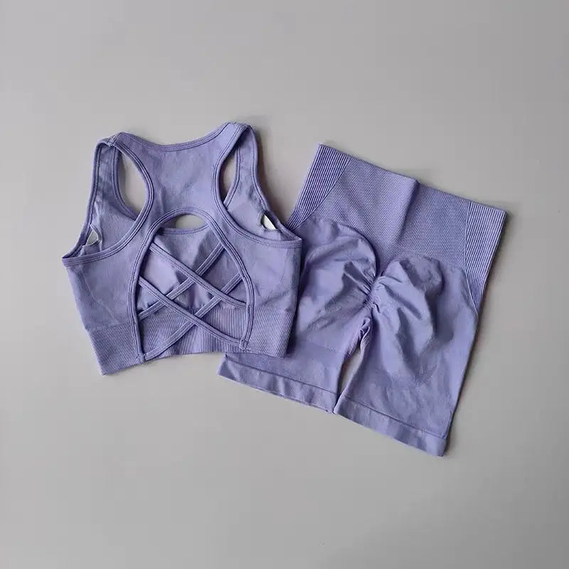 2-Piece Seamless Yoga Set — Nylon & Elastane