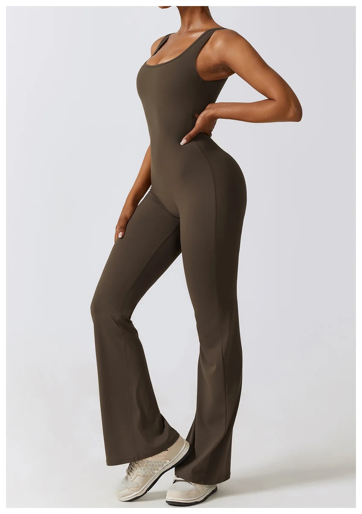 Push-Up Gym Bodysuit — Nylon & Spandex