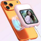 2.01" HD Selfie Monitor with Dual LED Fill Light Magnetic Attachment  Rear-Camera Selfie Assistant 48MP Clarity ﻿