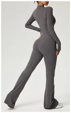 Long Sleeve Fitness Jumpsuit — Polyamide & Elastane