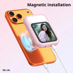 2.01" HD Selfie Monitor with Dual LED Fill Light Magnetic Attachment  Rear-Camera Selfie Assistant 48MP Clarity ﻿