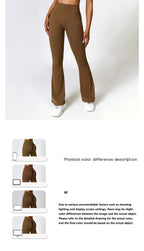 High Waist Flare Leggings — Nylon & Spandex
