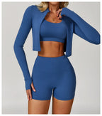 3-Piece Tracksuit Set — Nylon & Spandex
