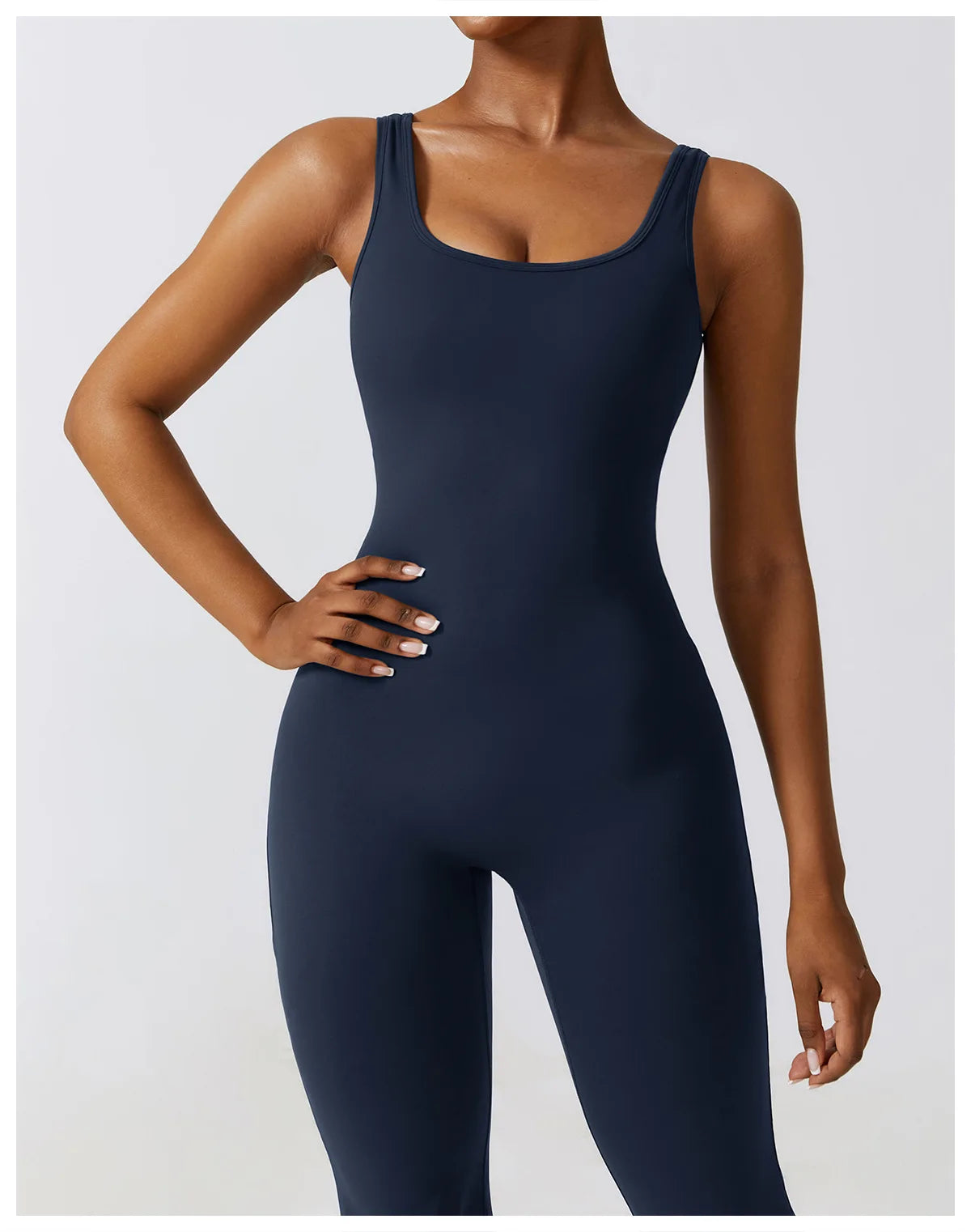 Push-Up Gym Bodysuit — Nylon & Spandex