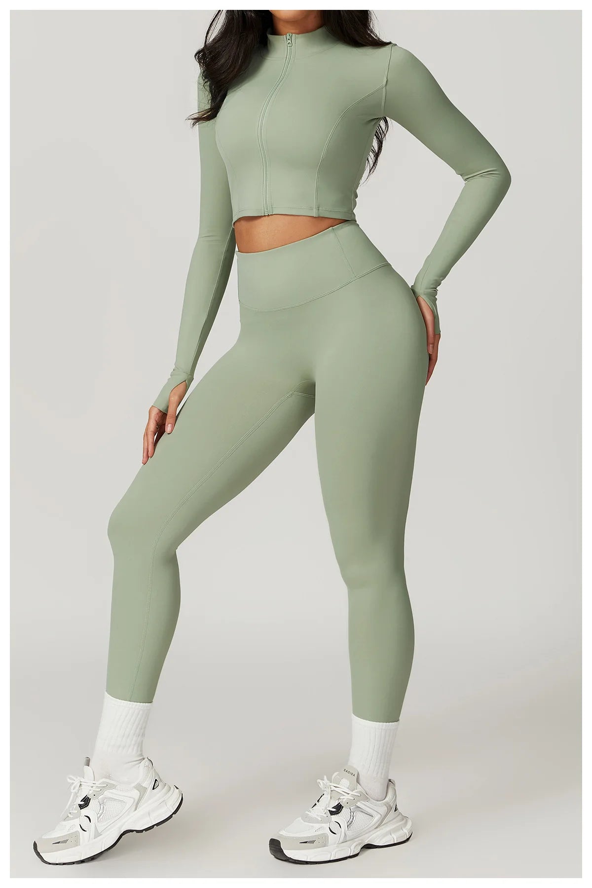 3-Piece Tracksuit Set — Nylon & Spandex
