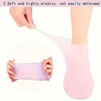 Silicone Moisturising Foot Socks — 2 Pack, Dry & Cracked Heel Care