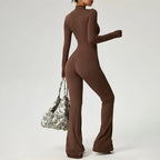 Long Sleeve Fitness Jumpsuit — Polyamide & Elastane