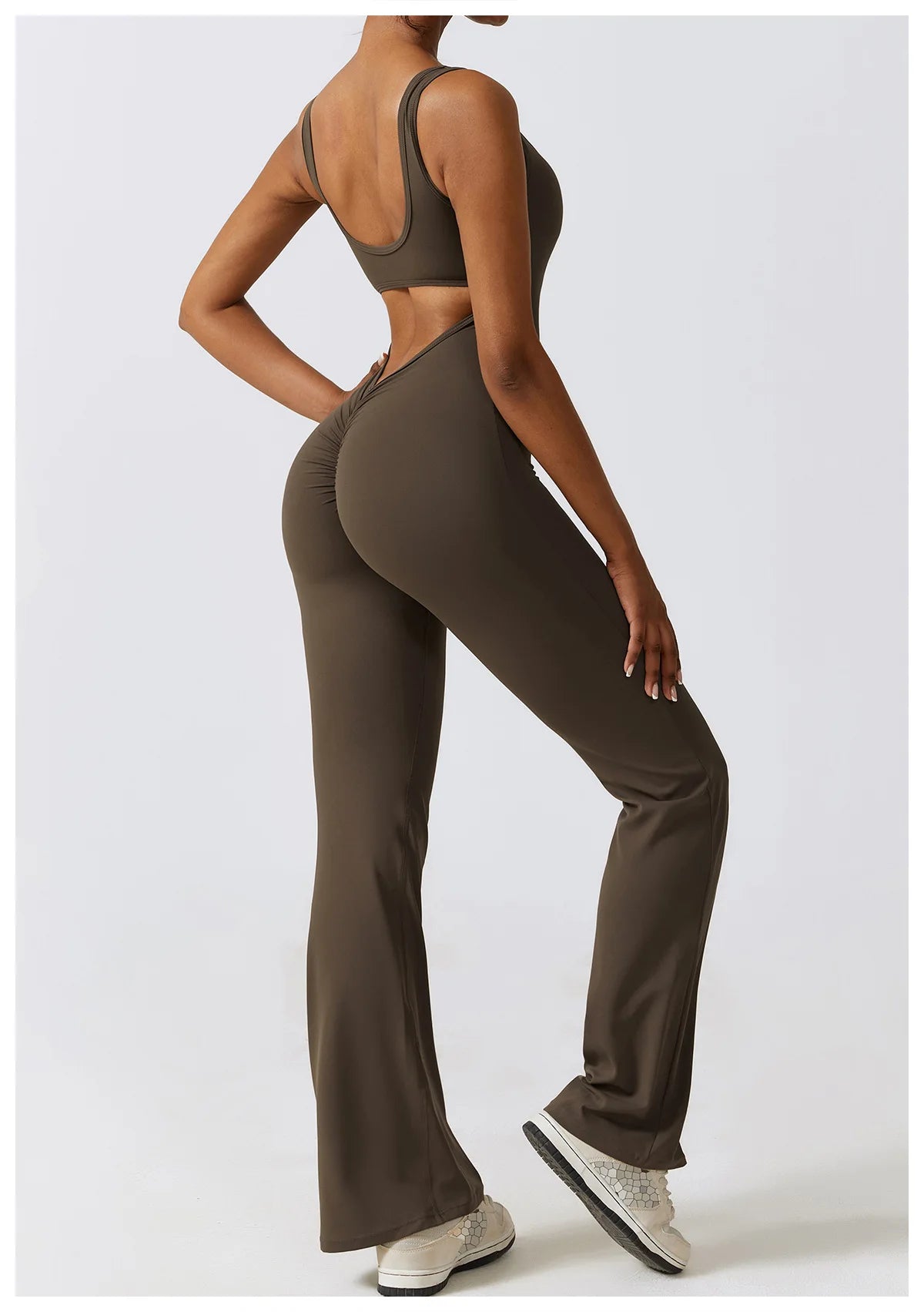 Push-Up Gym Bodysuit — Nylon & Spandex