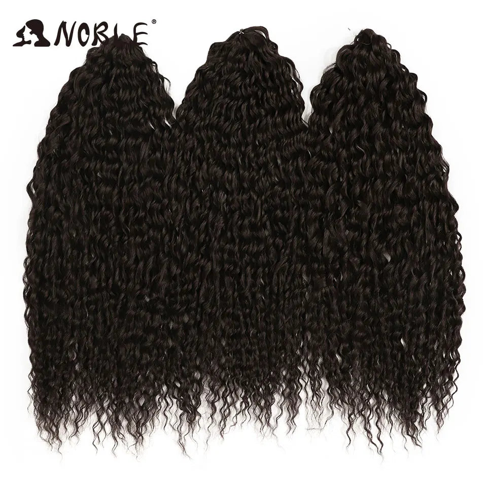 Black crochet wave braids, synthetic 24 in hair pieces