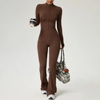 Long Sleeve Fitness Jumpsuit — Polyamide & Elastane