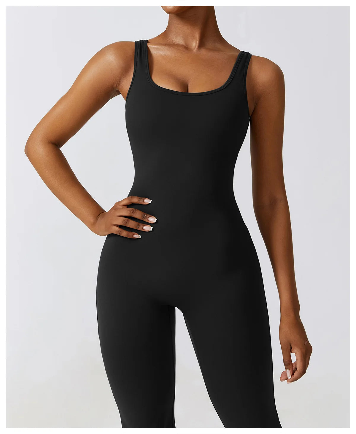 Push-Up Gym Bodysuit — Nylon & Spandex