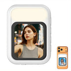 2.01" HD Selfie Monitor with Dual LED Fill Light Magnetic Attachment  Rear-Camera Selfie Assistant 48MP Clarity ﻿