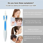 Silicone Ear Wax Remover Tool — 16 Replacement Tips, Safe Spiral Ear Cleaner