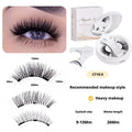 Magnetic faux mink eyelashes CT10-5 lash pair with applicator and storage box