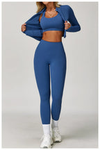 3-Piece Tracksuit Set — Nylon & Spandex