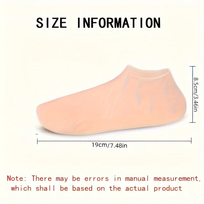 Silicone Moisturising Foot Socks — 2 Pack, Dry & Cracked Heel Care