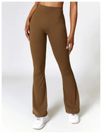 High Waist Flare Leggings — Nylon & Spandex
