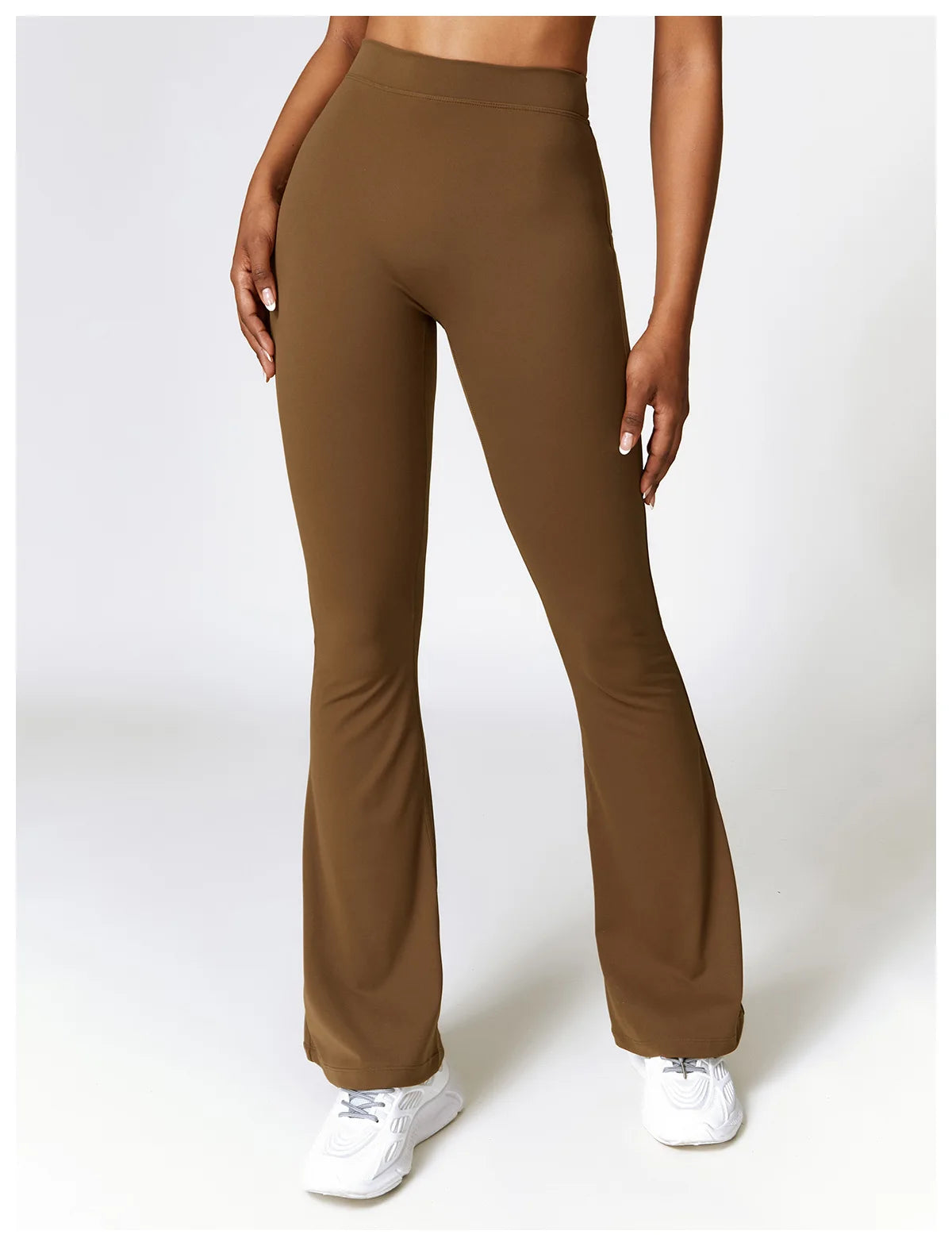 High Waist Flare Leggings — Nylon & Spandex