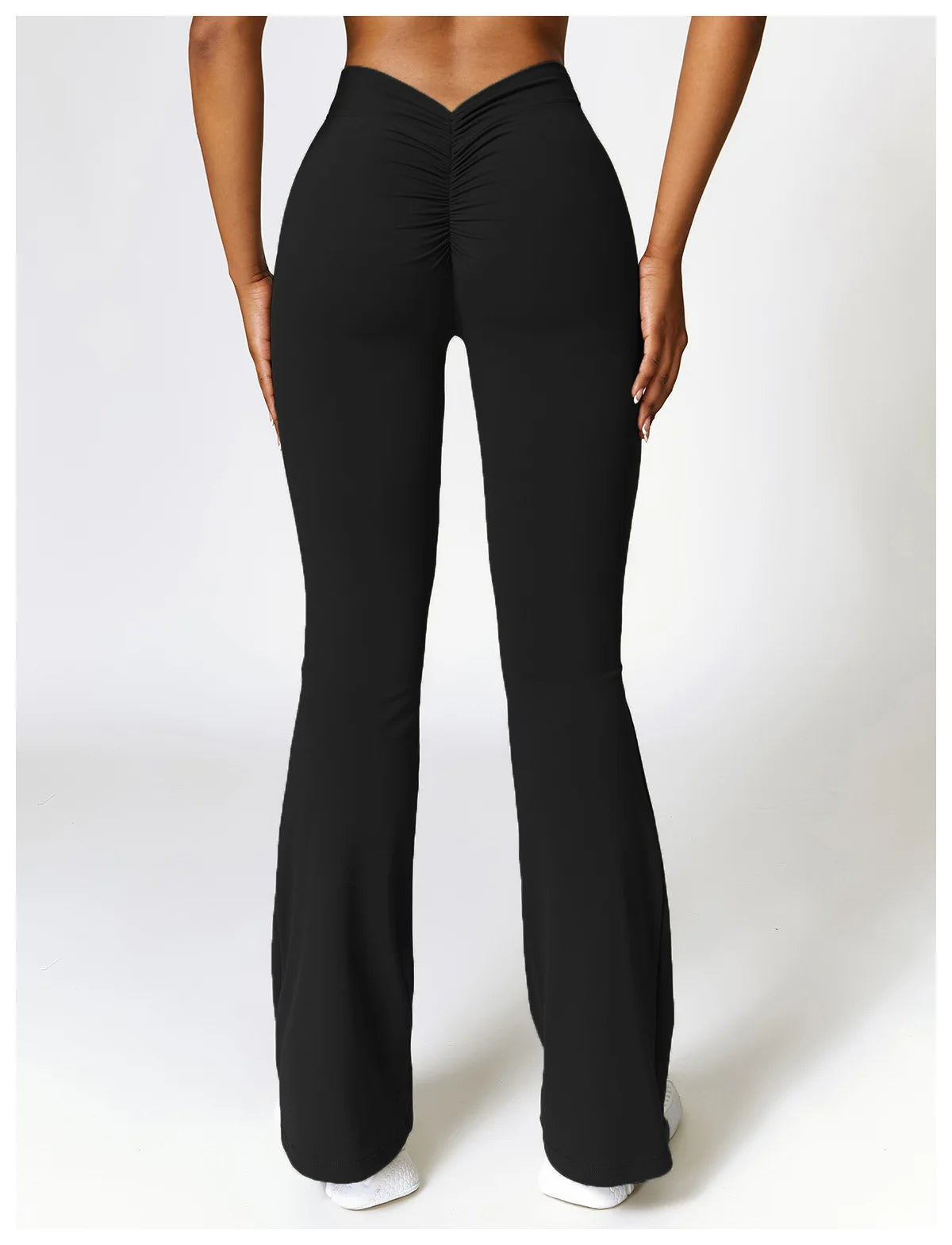 High Waist Flare Leggings — Nylon & Spandex