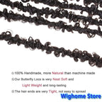 Black curly loc strands detail, showing tightly coiled texture along the length