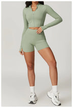 3-Piece Tracksuit Set — Nylon & Spandex