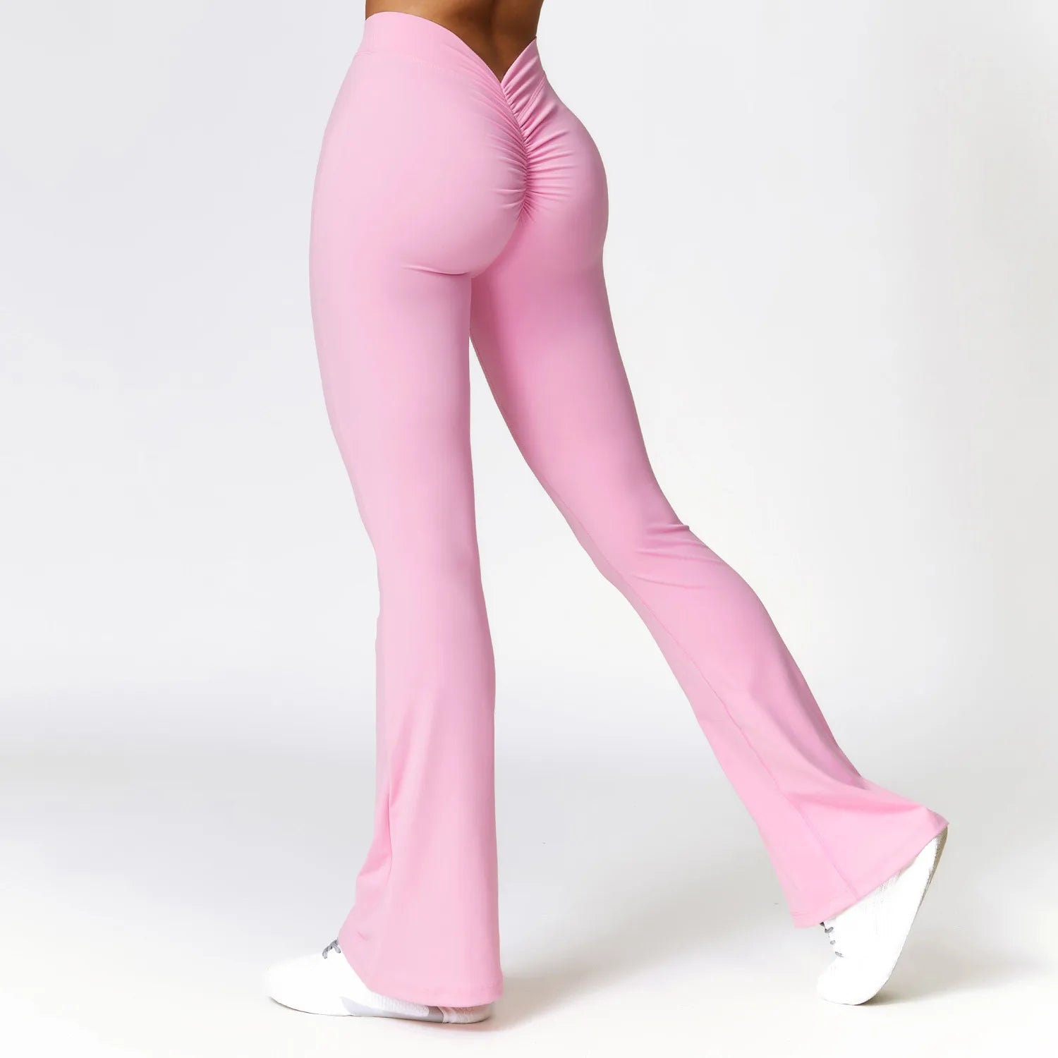 High Waist Flare Leggings — Nylon & Spandex