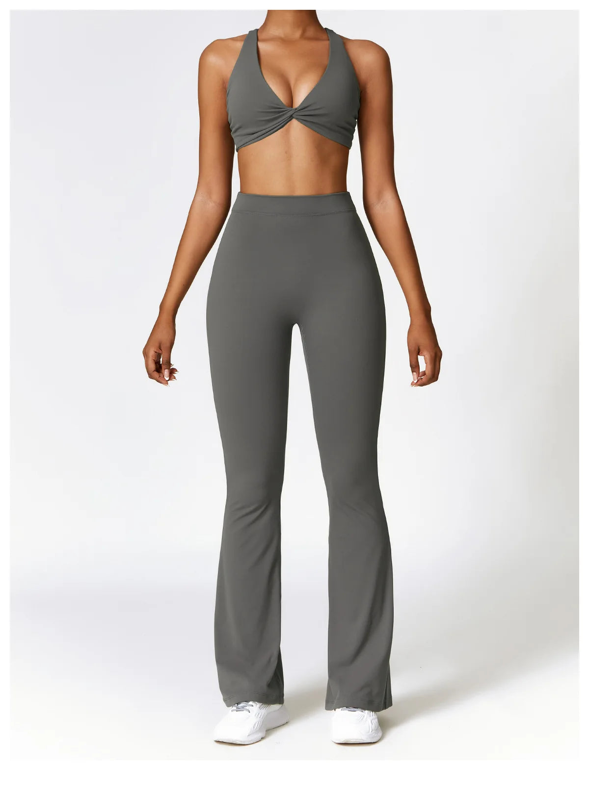 High Waist Flare Leggings — Nylon & Spandex
