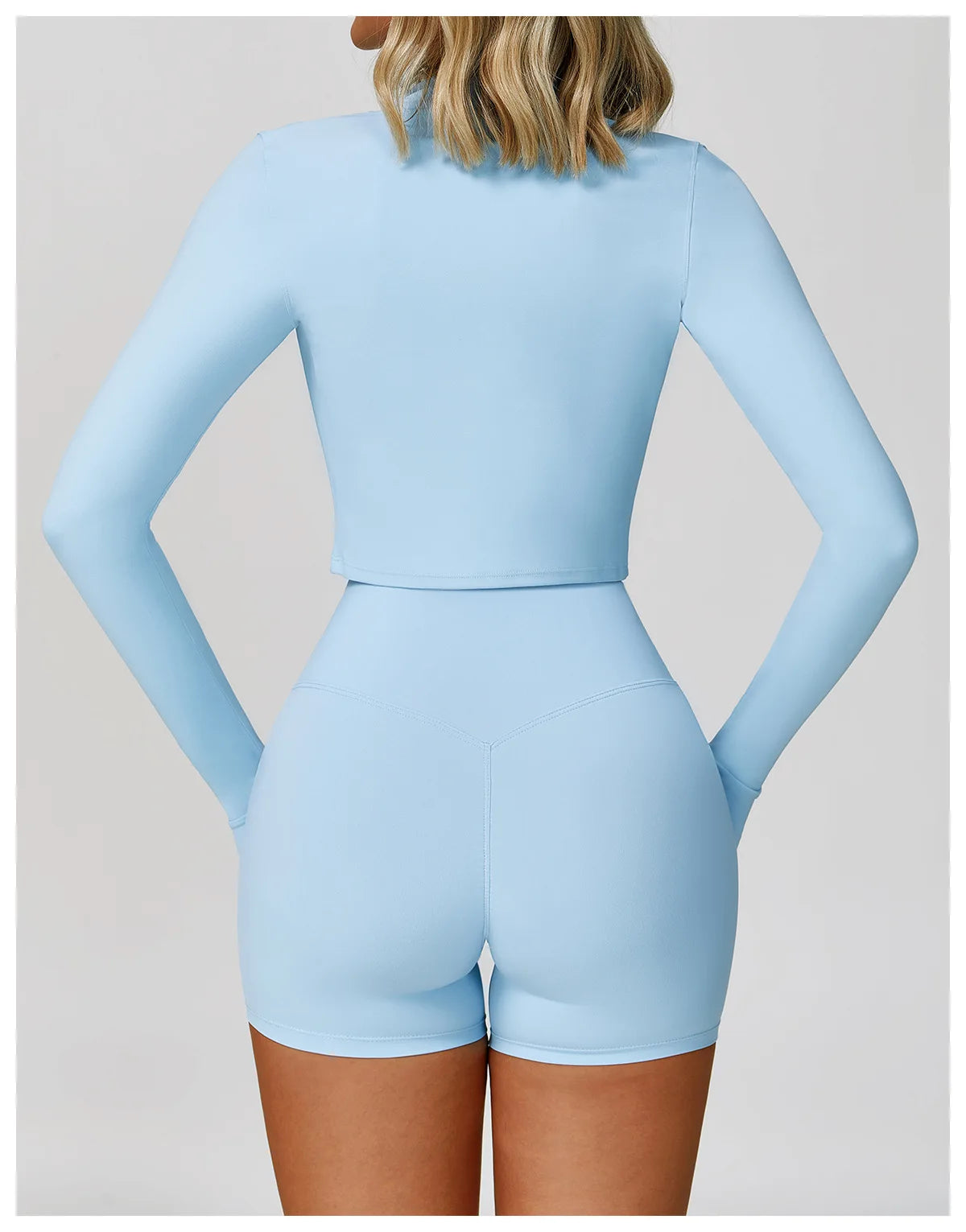 3-Piece Tracksuit Set — Nylon & Spandex