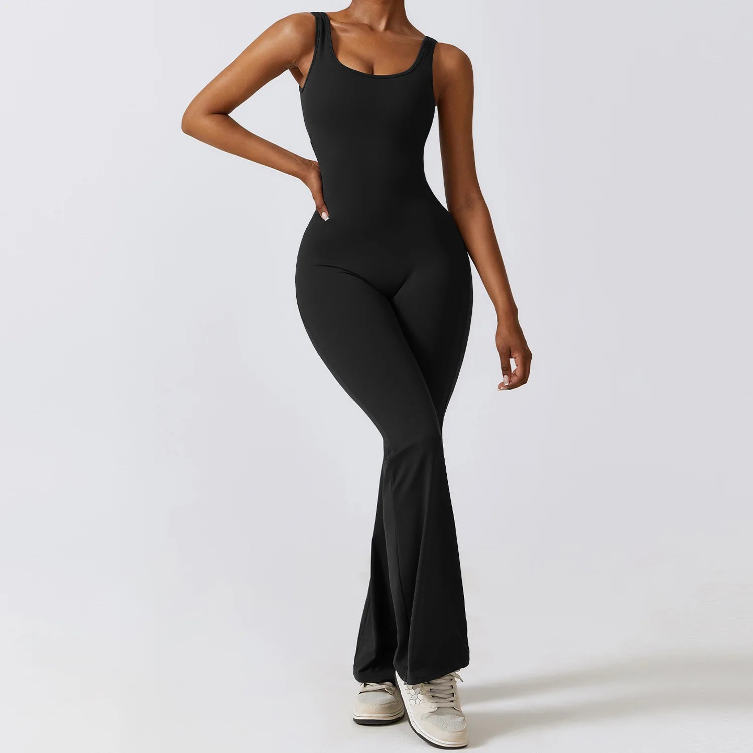 Push-Up Gym Bodysuit — Nylon & Spandex