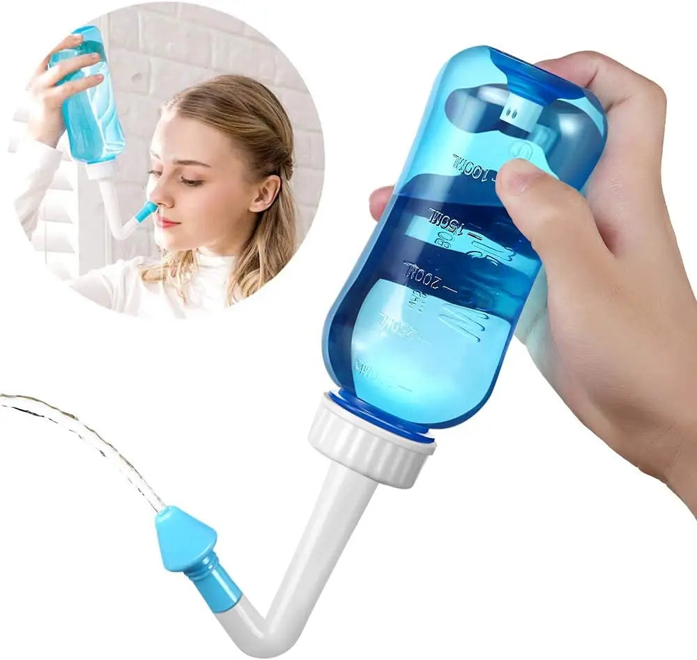 Professional Nasal Irrigator & Nose Wash Bottle — Rhinitis & Allergy Relief