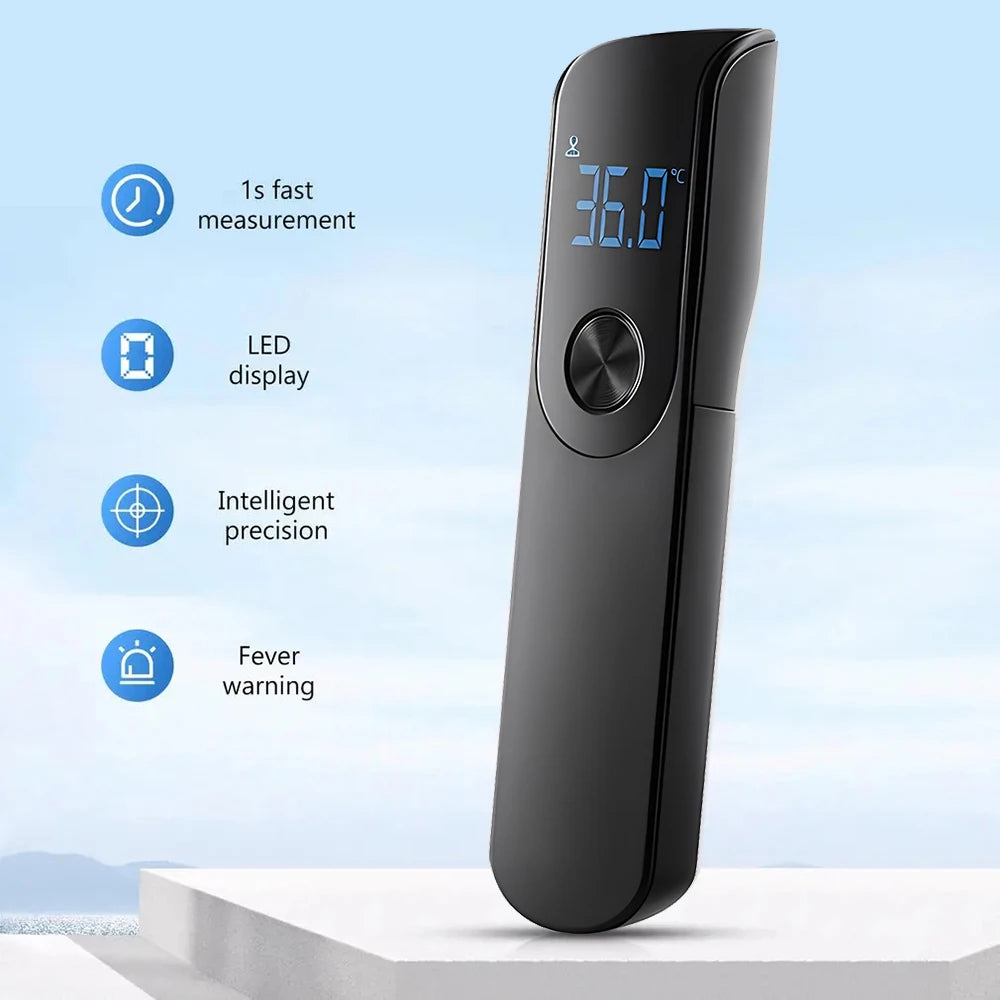 Non-Contact Infrared Thermometer & Finger Blood Oxygen Oximeter — LED Display