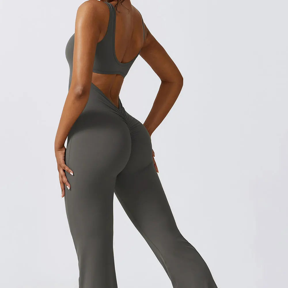 Push-Up Gym Bodysuit — Nylon & Spandex