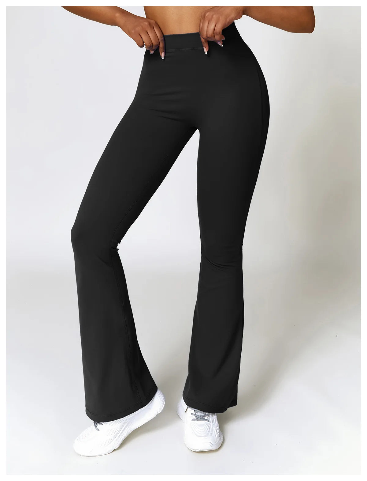High Waist Flare Leggings — Nylon & Spandex