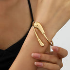 Gold Heart Necklace & Earrings Set