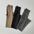 High Waist Micro Flare Leggings — Nylon