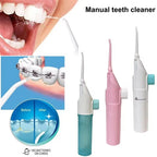 Portable High-Pressure Oral Irrigator — Manual Water Flosser for Teeth Cleaning
