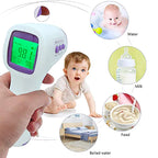 Non-Contact Infrared Forehead Thermometer — LED Display, Baby & Adult