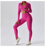 3-Piece Tracksuit Set — Nylon & Spandex