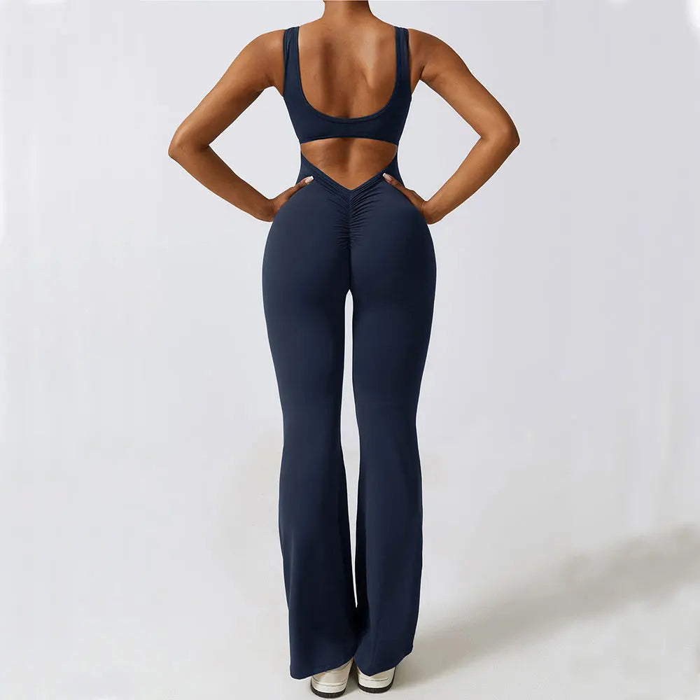 Push-Up Gym Bodysuit — Nylon & Spandex