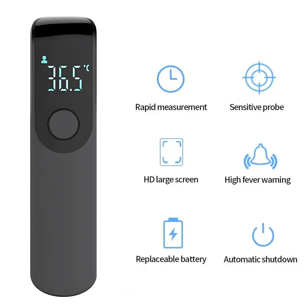 Non-Contact Infrared Thermometer & Finger Blood Oxygen Oximeter — LED Display