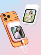 2.01" HD Selfie Monitor with Dual LED Fill Light Magnetic Attachment  Rear-Camera Selfie Assistant 48MP Clarity ﻿