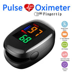 Non-Contact Infrared Thermometer & Finger Blood Oxygen Oximeter — LED Display