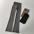High Waist Micro Flare Leggings — Nylon