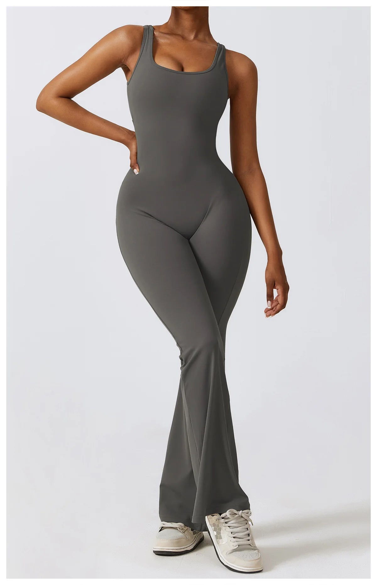 Push-Up Gym Bodysuit — Nylon & Spandex